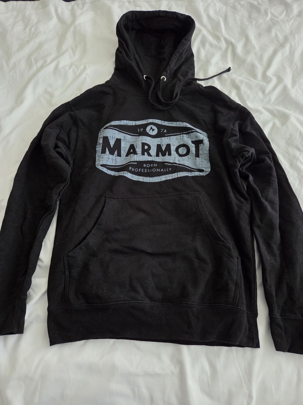 Marmot Men's Black Logo Hoodie Size Small